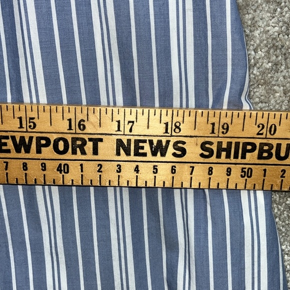 Madewell Striped V-Neck Trapeze Cotton Dress Size Small - Picture 12 of 13